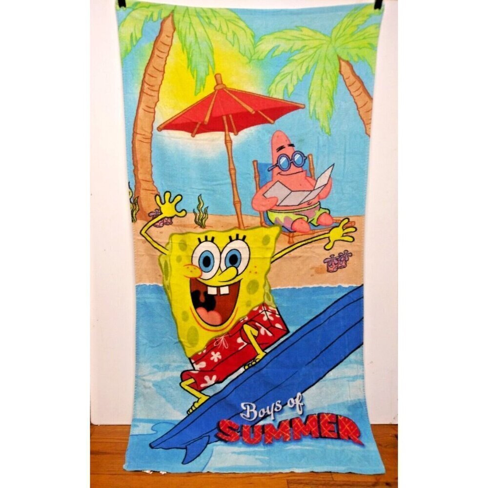 Nickelodeon SpongeBob SquarePants terry-Fleece Throw/Towel 28.5"x 54.75" Patrick